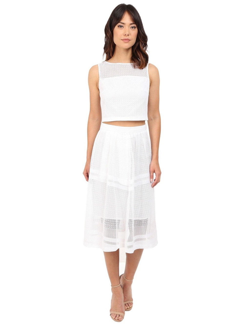 Donna Morgan Two Piece with Midi A-Line Skirt